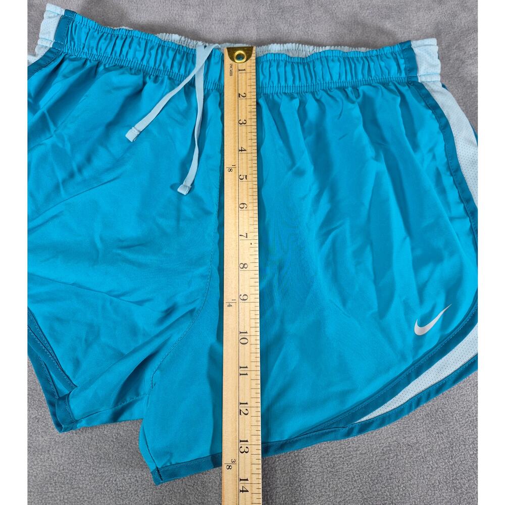 Nike Womens Dri-FIT Blue Athletic Running Shorts Size L Performance - Picture 5 of 8
